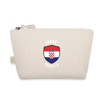 Kroatisches Schildflaggendesign - Bio-Täschchen - Natur - Vorne