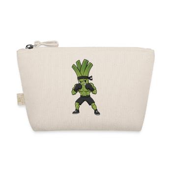 Lauch Boxer Kampfsport Lauchzwiebel Boxen Kunst - Bio-Täschchen - Natur - Vorne