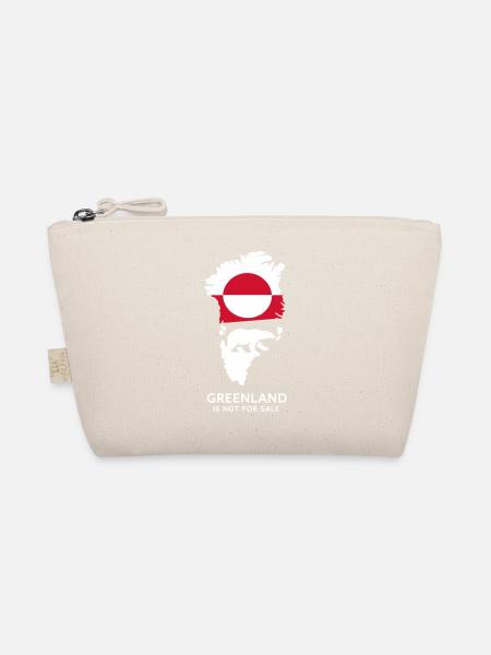 Greenland Polar Bear Flag Arctic Nature Gift - Organic Pouch - nature - Front