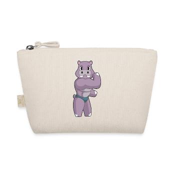 Hippopotame Bodybuilder Sport de culturisme - Trousse biologique - nature - Devant