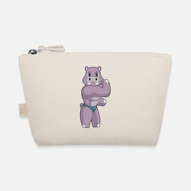 Hippopotame Bodybuilder Sport de culturisme Trousse biologique