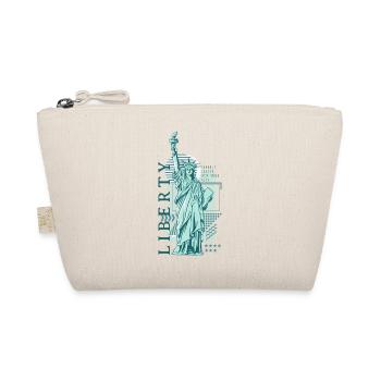 Vintage Blue Liberty - Bio-Täschchen - Natur - Vorne