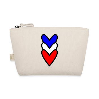 COEUR. FRANCE. BLEU. BLAN. ROUGE. COEUR. COUPLE - Trousse biologique - nature - Devant