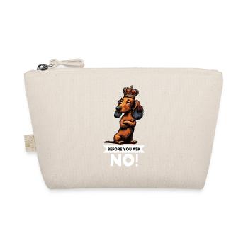 Before You Ask Longhair Dachshund Dachshund Teckel Tekkel - Organic Pouch - nature - Front