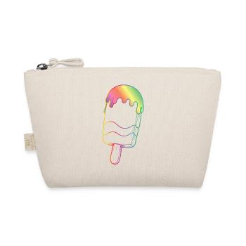 Regenbogen Eis Outline Neon Style  - Organic Pouch - nature - Front