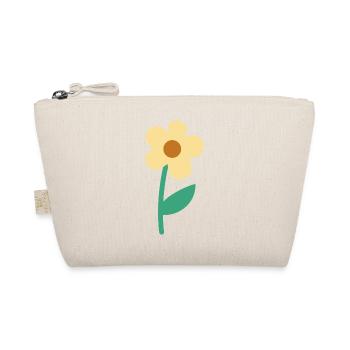 Cute Simple Flower Minimal Botanical Aesthetic - Organic Pouch - nature - Front