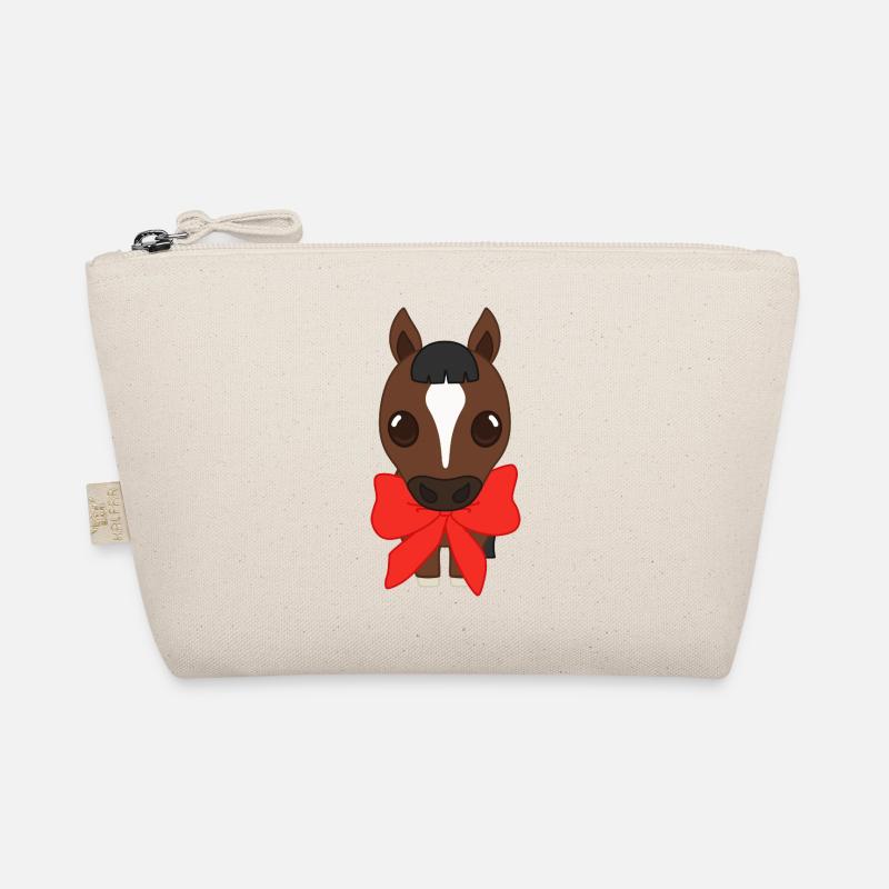 Bangs with red ribbon Organic Pouch