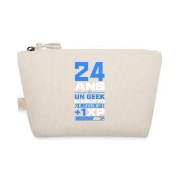 24 Ans Humour Geek 24 Ans Anniversaire Gamer - Trousse biologique - nature - Devant