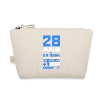 28 Ans Humour Geek 28 Ans Anniversaire Gamer - Trousse biologique - nature - Devant