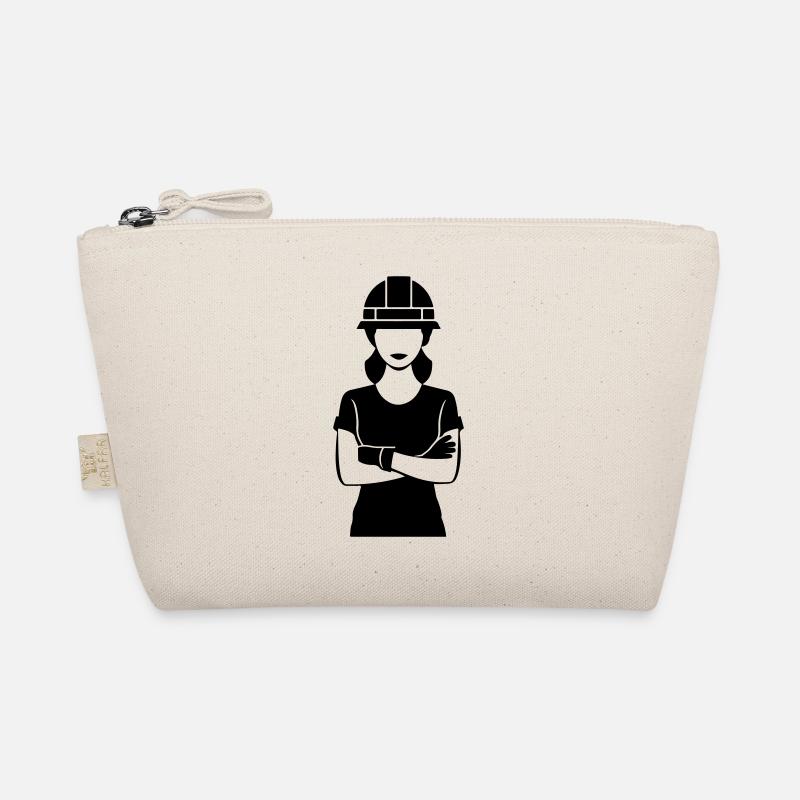 Construction Worker Woman Organic Pouch