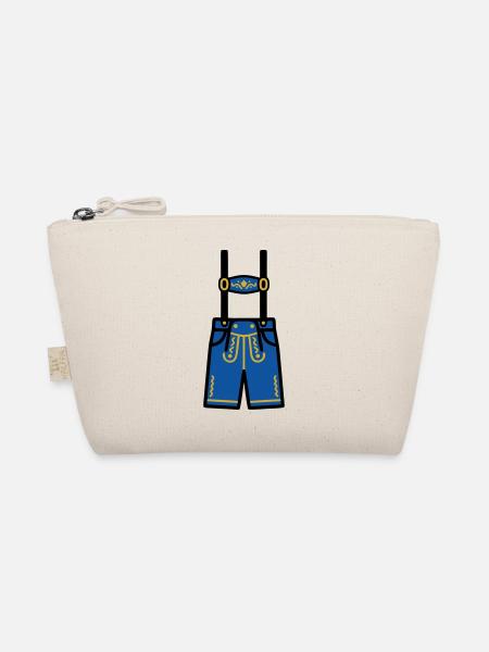 Lederhosen Bavaria Traditional Costume Folk Festival Beer Garden - Organic Pouch - nature - Front