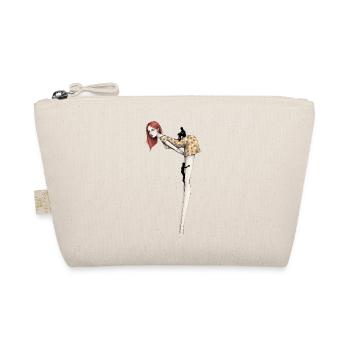 Woman Large Climbing Men Surrealism - Organic Pouch - nature - Front