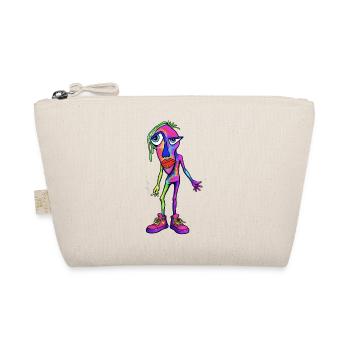 Colorful Abstract Smoker Character - Organic Pouch - nature - Front