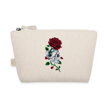 Crâne Tête De Mort Rose Rouge Gothique - Trousse biologique - nature - Devant