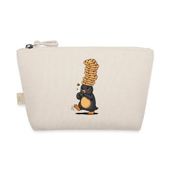 Pinguin Mit Riesigem Pfannkuchenstapel - Bio-Täschchen - Natur - Vorne