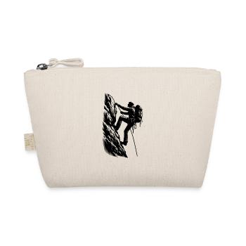 Hobby Mountaineer climbing on the mountain - Organic Pouch - nature - Front