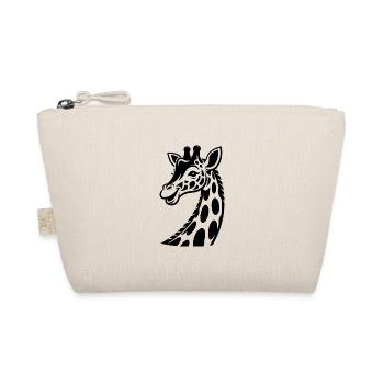 Funny cute african giraffe cute look - Organic Pouch - nature - Front
