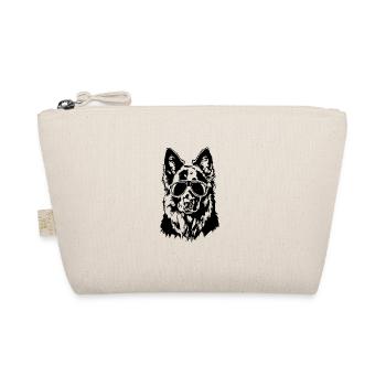German Shepherd Cool Dogs Portrait Wilsigns - Organic Pouch - nature - Front