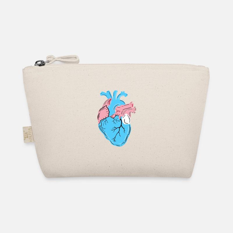 Trans Pride Coeur Trousse biologique