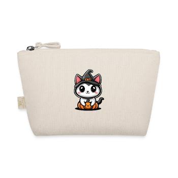 Katze Halloween Kater Baby - Bio-Täschchen - Natur - Vorne