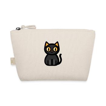 Cat Halloween Cat - Organic Pouch - nature - Front