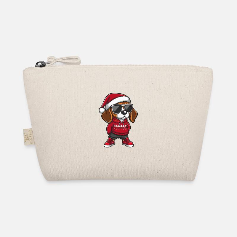 Beagle Dog Christmas Comic Cool Organic Pouch