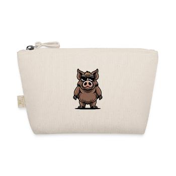 pig animal wild boar - Organic Pouch - nature - Front
