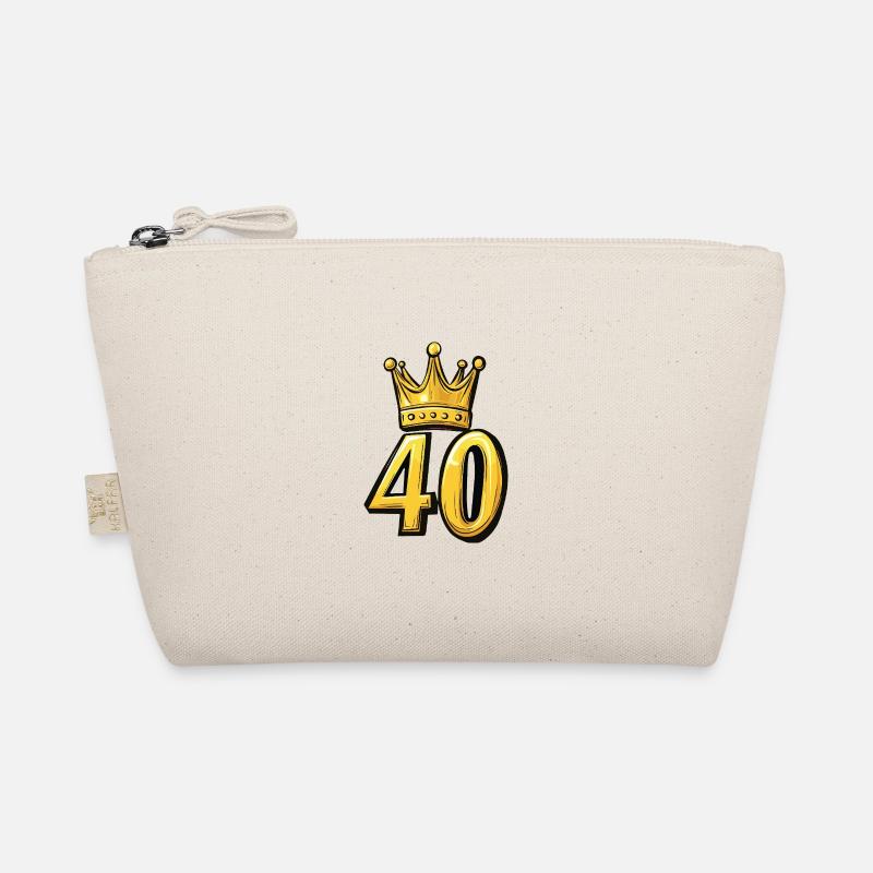 40 Zahl Krone Bio-Täschchen