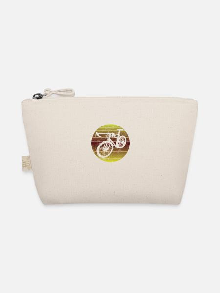 Bicycle Mountain Bike Retro Bike Tour Cycling - Organic Pouch - nature - Front