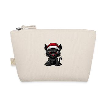 Panther Weihnachten - Bio-Täschchen - Natur - Vorne