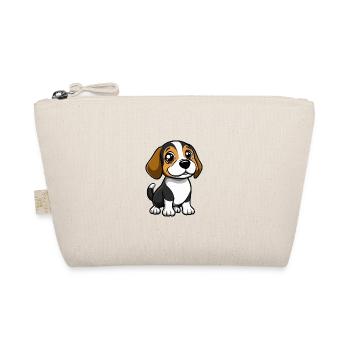 Beagle Hund Comic Baby - Bio-Täschchen - Natur - Vorne