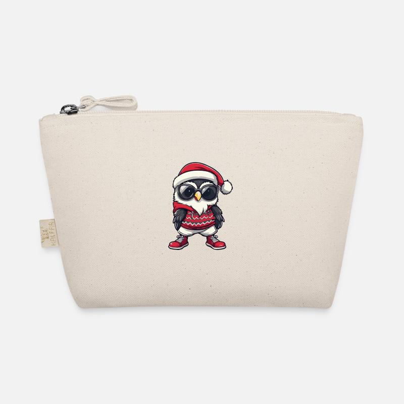 Owl Christmas X-Mas Organic Pouch