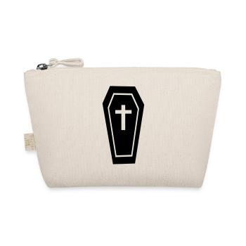 Cercueil avec croix / cercueil et croix / Halloween - Trousse biologique - nature - Devant