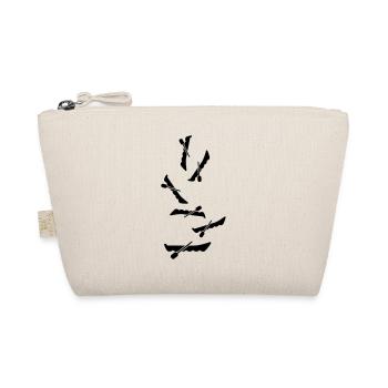 boot symbol silhouette - Organic Pouch - nature - Front