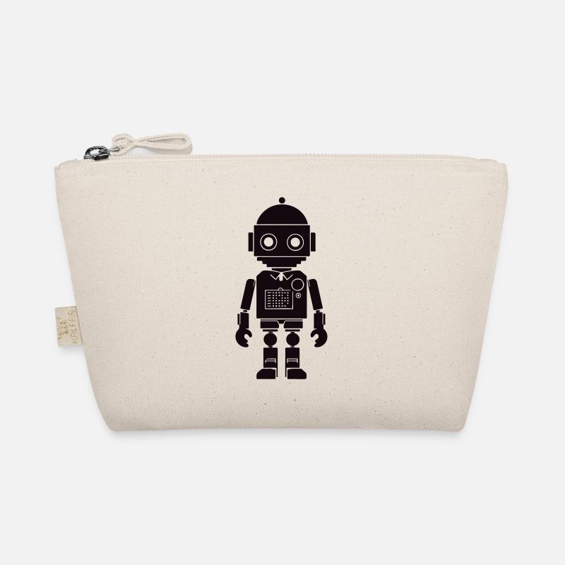 Robot silhouette Organic Pouch