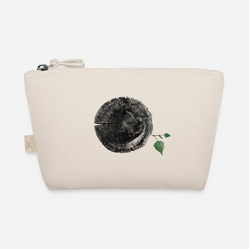 Baumstamm mit Blatt Bio-Täschchen