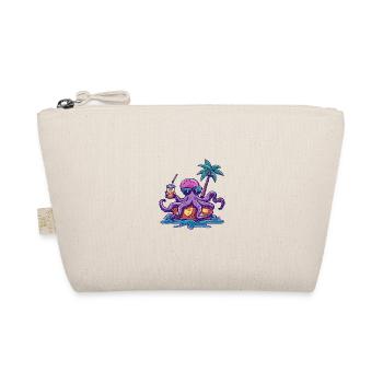 Octopus Summer Holiday - Organic Pouch - nature - Front