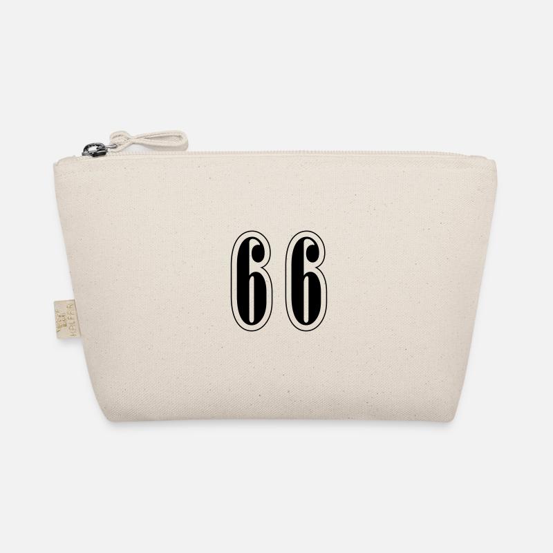 66 Number Symbol Organic Pouch