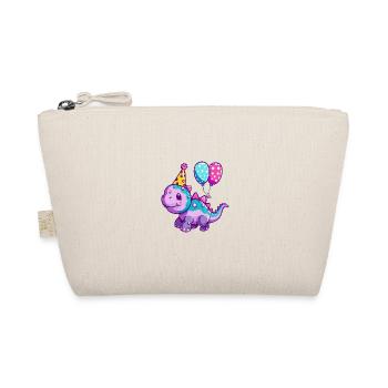 Dinosaur stegosaurus birthday comic - Organic Pouch - nature - Front