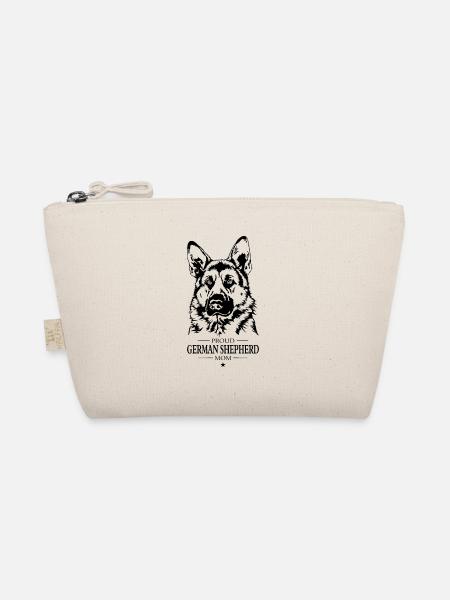 German Shepherd Mom Dog Dog Wilsigns - Organic Pouch - nature - Front