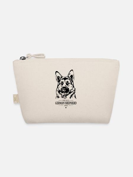 German Shepherd Dad Hunde Hund Wilsigns - Bio-Täschchen - Natur - Vorne