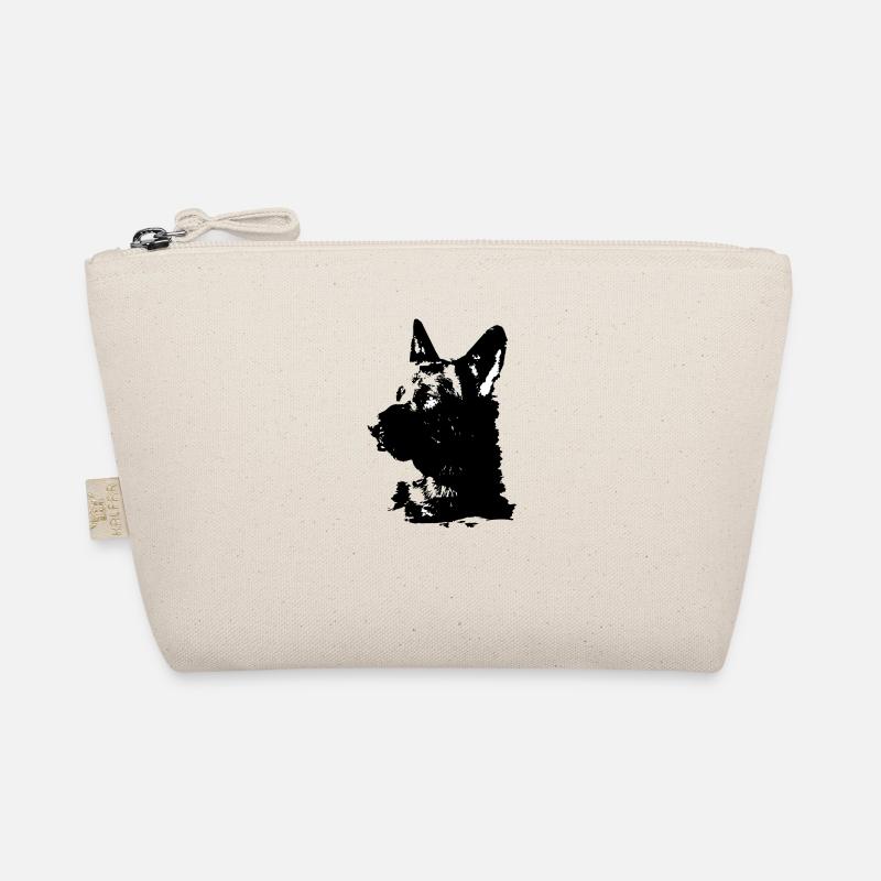 deutscher schäferhund,schäferhund,hund,schwarz - Bio-Täschchen - Natur
