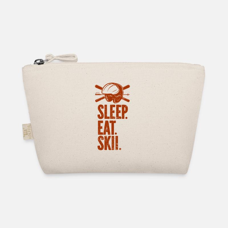 Skiing Snowboard Mountains Holiday Snow Freestyle Organic Pouch
