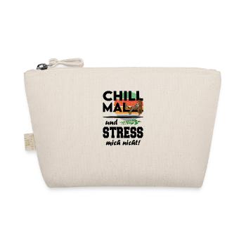 Faultier Chill mal Stress nicht Streß - Bio-Täschchen - Natur - Vorne