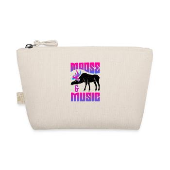 Moose Music Notes Clef Musician Deer - Organic Pouch - nature - Front