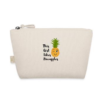 Mädchen mag Hawaii-Ananas, tropische Früchte - Bio-Täschchen - Natur - Vorne