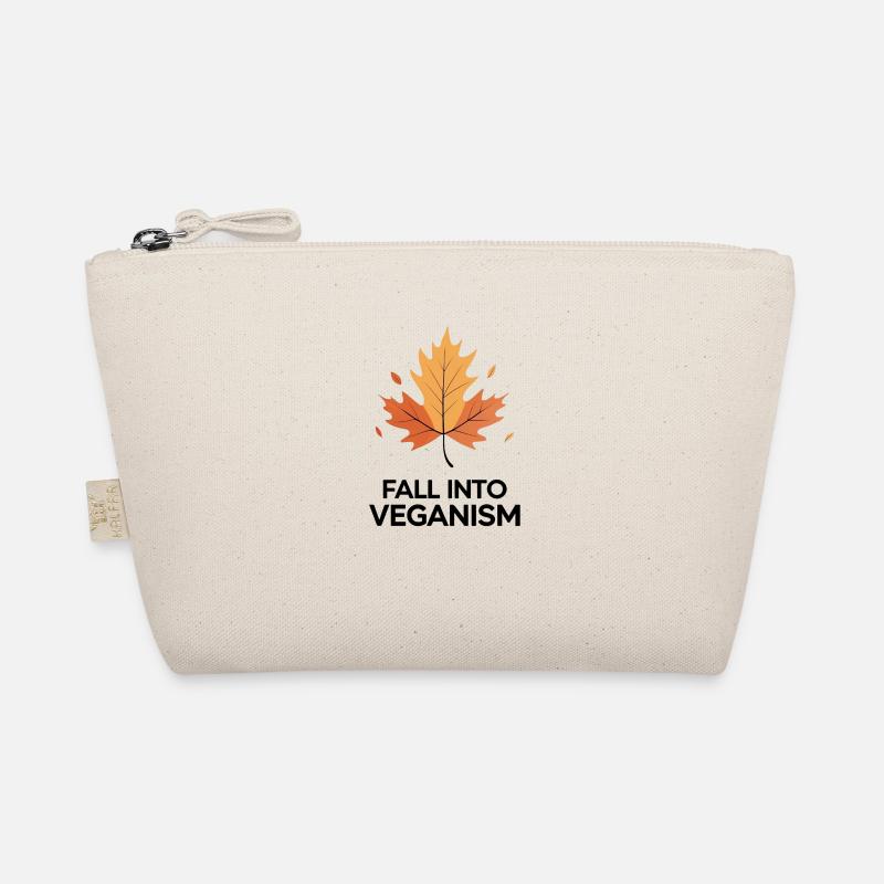 Fall Into Veganism – Herbstblatt Design Bio-Täschchen