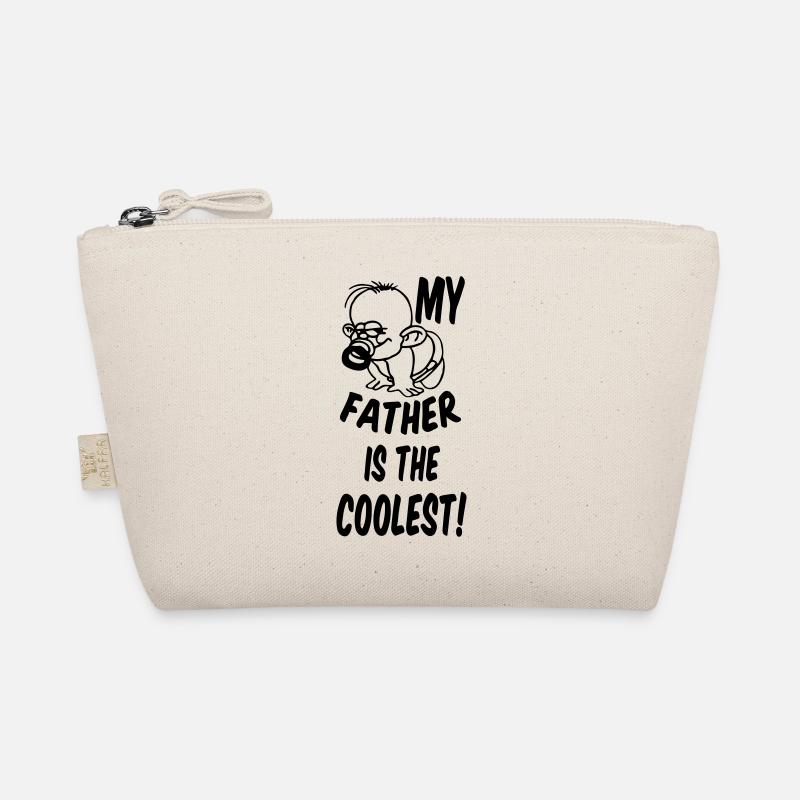 Coolest Father Vater, Vatertag, Geschenk - Bio-Täschchen - Natur