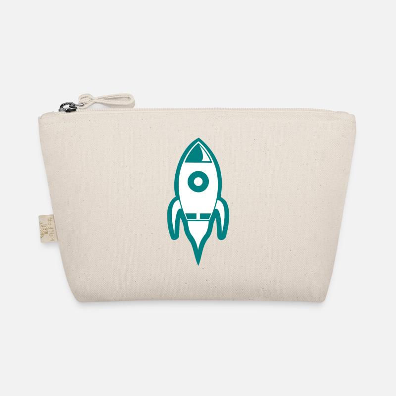 Rocket Rocket Space Shuttle UFO Spacecraft Moon Organic Pouch