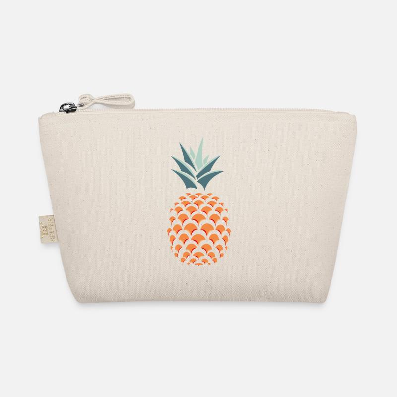 3D pineapple - Organic Pouch - nature